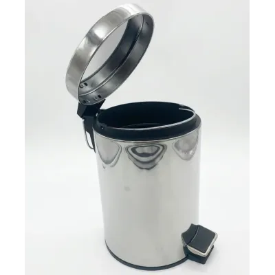 PAPELERA PEDAL BAÑO PP001AIB1/3LTS INOX BRILLO JAMI