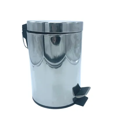 PAPELERA PEDAL BAÑO PP001AIB1/3LTS INOX BRILLO JAMI