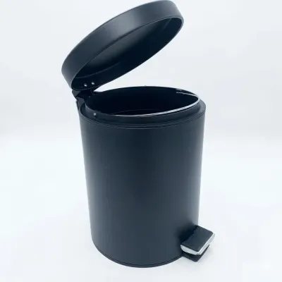 PAPELERA PEDAL BAÑO PP002ACN1/5LT NEGRA JAMI