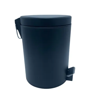 PAPELERA PEDAL BAÑO PP002ACN1/5LT NEGRA JAMI