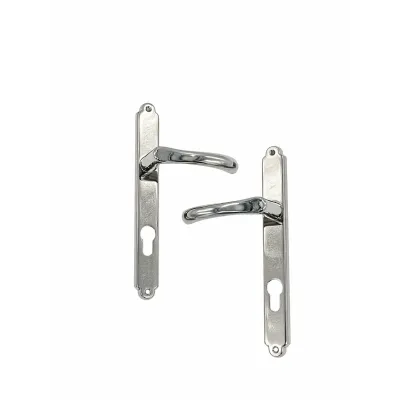 JUEGO MANIVELAS C/PLACA 655-D/239MM LATON NIQUEL NEGRO COBA