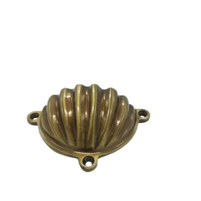 TIRADOR 3055/90mm LATON CUERO BRONCES DEL NORTE
