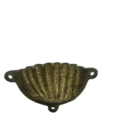 TIRADOR 3055/90mm LATON CUERO BRONCES DEL NORTE