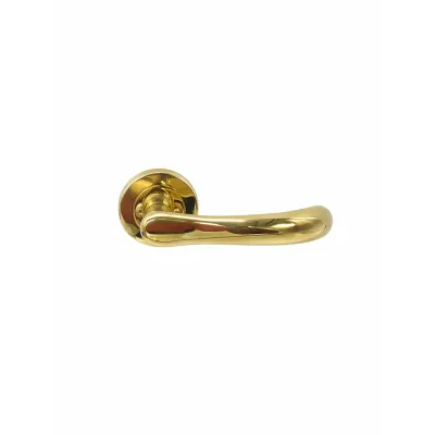 JUEGO MANIVELAS 2411-P/50mm C/ROSETA LATON P.V.D. POLISH BACCO