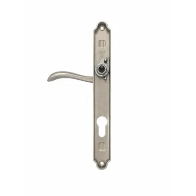 JUEGO MANIVELAS C/PLACA 650-D/240mm C-B YALE 85 INOX COBA
