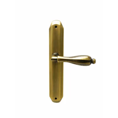 JUEGO MANIVELAS C/PLACA 2750/260mm LATON BRONCE INGLES BACCO