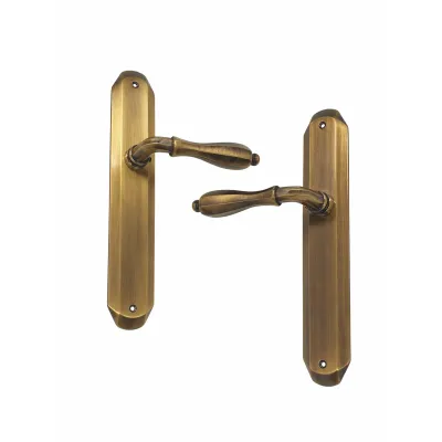 JUEGO MANIVELAS C/PLACA 2750/260mm LATON BRONCE INGLES BACCO