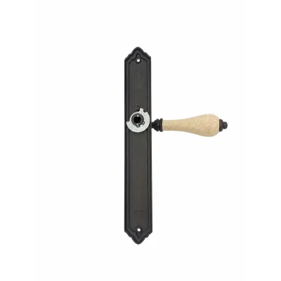 JUEGO MANIVELAS C/PLACA 895/258mm CERAMICA CRAQUELE TABACCO COBA