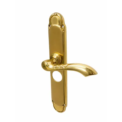 JUEGO MANIVELAS C/PLACA 960/272mm C/B TESA BRILLO SATINADO COBA