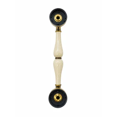 MANILLON PUERTA C/ROSETA 4103/264mm CRAQULE LATON BRONCE INGLES BACCO