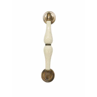 MANILLON PUERTA C/ROSETA 4103/264mm CRAQULE LATON BRONCE INGLES BACCO