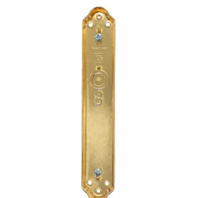 MANILLON PUERTA C/PLACA 2011-M/253mm LATON BAÑO ORO COBA