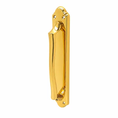 MANILLON PUERTA C/PLACA 2011-M/253mm LATON BAÑO ORO COBA