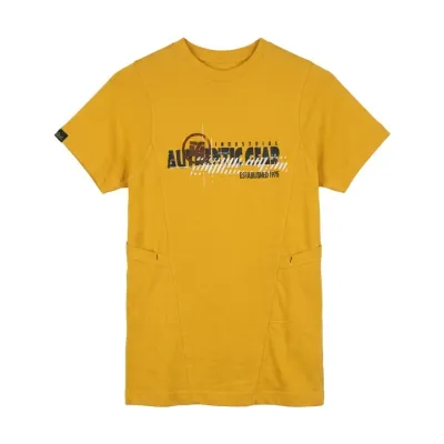 CAMISETA PRINTED 25222600004 MANGA CORTA AMARILLA SNICKERS
