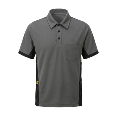 POLO WICKING AVS 26361804004 MANGA CORTA T-S GRIS-NEGRO SNICKERS