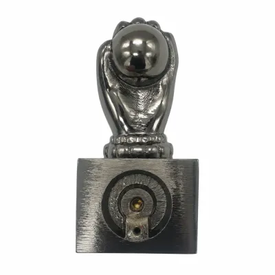 ALDABA 1093/125mm MANO PEQUEÑA LATON NIQUEL NEGRO COBA