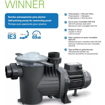 BOMBA PISCINA WINNER 75 T/0,75HP SACI