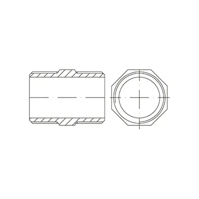 ROSCA DOBLE 3" FIG.280 INOX A-316 ATUSA