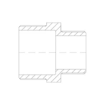 ROSCA DOBLE REDUCIDA M-M 2 1/2"X 1 1/2" INOX A-316 FIG.245 ATUSA