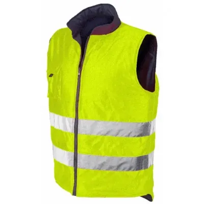 CHALECO REVERSIBLE ALTA VISIBILIDAD 04069 AZUL/AMARILLO ISSALINE