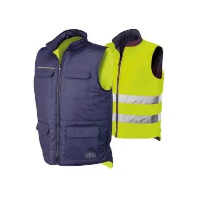 CHALECO REVERSIBLE ALTA VISIBILIDAD 04069 AZUL/AMARILLO ISSALINE