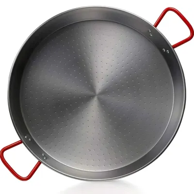 SET VALENCIA PAELLERO MOD.400 + PAELLA  DE 46CM+ JUEGO 3 PATAS SOBREMESA 10