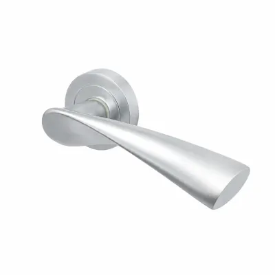 JUEGO MANIVELA ESCUDO 722/50mm  LATON CROMO MATE BADENEN