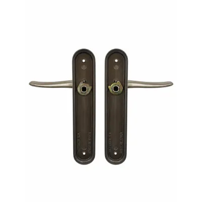 JUEGO MANIVELA C/PLACA 740/245x47mm CEPILLADO MATE-BRILLO BADENEN