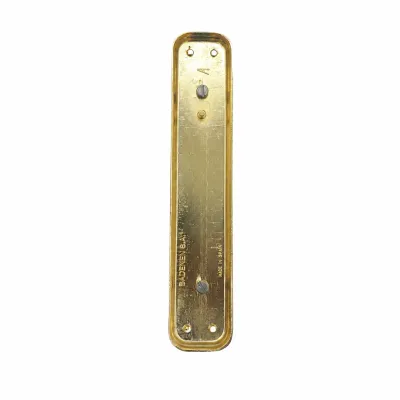 MANILLON PUERTA C/PLACA 153/240x48mm LATON VIDRIO GLACE BADENEN