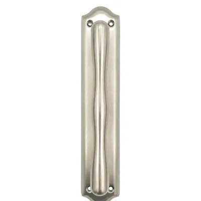 MANILLON PUERTA C/PLACA 553/260x48mm ZAMAK CROMO MATE BADENEN