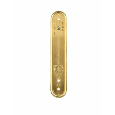 MANILLON PUERTA C/PLACA 553/245x48mm LATON BAÑO ORO BADENEN