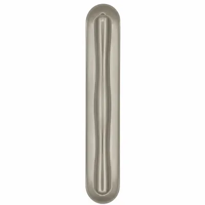 MANILLON PUERTA C/PLACA 713/245x43mm ZAMAK NIQUEL CEPILLADO BADENEN