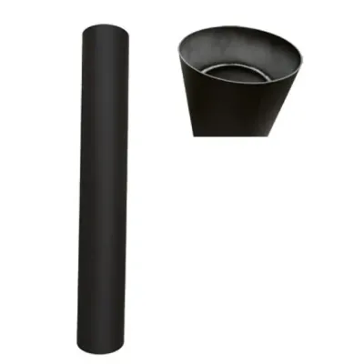 TUBO CHIMENEA SOLDADO INV. H-H 150MM/1MT NEGRO ANTICONDEN.BOSCHMARIN