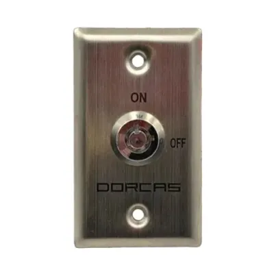 PULSADOR RECT.PL11/86X50X25MM 3A/36Vdc LLAVE RED.INOX DORCAS 