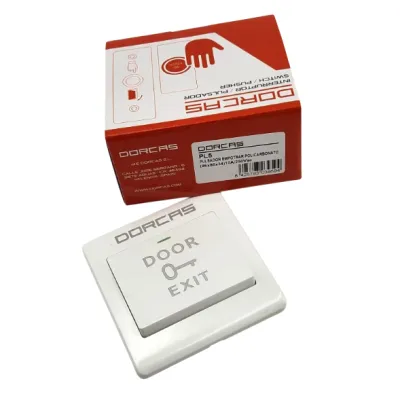 PULSADOR EMPOTRAR PL5/86X86X25MM 3A/36Vdc PLASTICO DORCAS