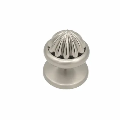 POMO PUERTA 606/90mm ZAMAK CEPILLADO MATE-BRILLO BADENEN