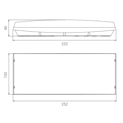 LUZ EMERGENCIA LED GS G-100L 110 Lumen NORMALUX