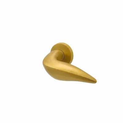 JUEGO MANILLAS C/ROSETA 3131/50mm LATON ORO SATINADO MANDELLI
