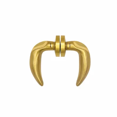 JUEGO MANILLAS C/ROSETA 3131/50mm LATON ORO SATINADO MANDELLI