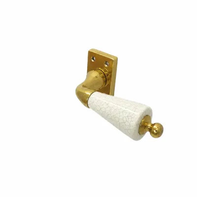 JUEGO MANIVELA 782C4000/60X40mm LATON PULIDO CROMO AZUL MANIGRIP