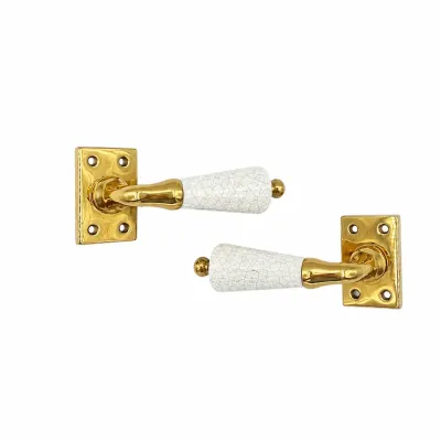 JUEGO MANIVELA 782C4000/60X40mm LATON PULIDO CROMO AZUL MANIGRIP