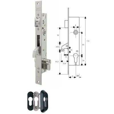 CERRADURA 2240/25/3 SI CON CILINDRO TESA