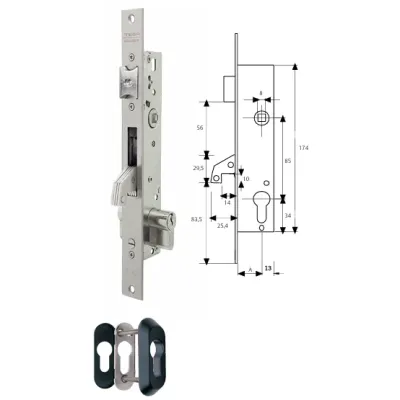 CERRADURA 240/20/3AI CON CILINDRO TESA