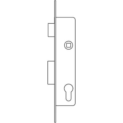 CERRADURA 2210/28/AI CON CILINDRO TESA