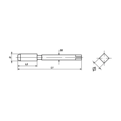 JUEGO MACHOS DIN5157 HSS 1/4 X19 BSP GAS