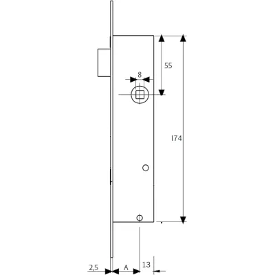 CERRADURA 2215/25/0 AI TESA