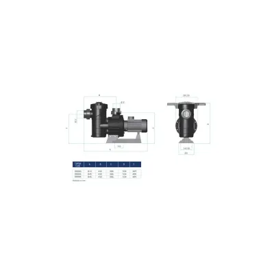 BOMBA PISCINA MAXIM 5,5 CV T 230/400Vca 08005 ASTRALPOOL