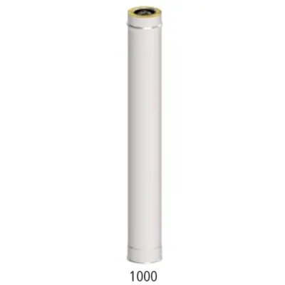 TUBO CHIMENEA DOBLE PARED 250MM 1M INOX AISI 316L/304 4014574 ROS