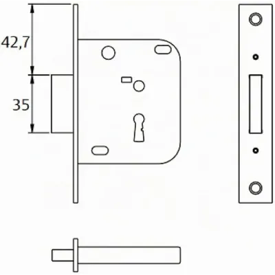 CERRADURA 2003/40/HL TESA