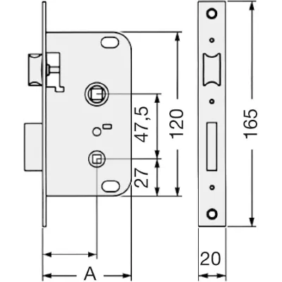 CERRADURA 2004/30/HL TESA